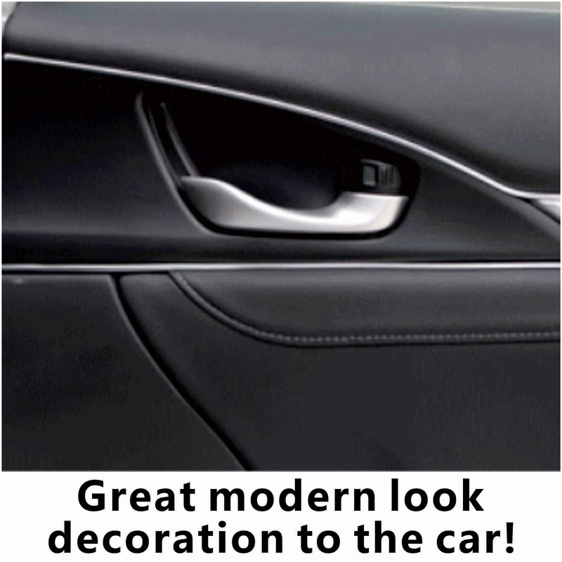 Mr.Brighton LED 25ft (7.6m) Chrome Silver Car Interior Decorative Molding
