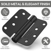 Treasem 2 Pack Self Closing Door Hinges, 4 Inch Spring