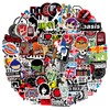 EXIN DEHCEN Pack of 204 Punk Rock Band Stickers, Skateboard