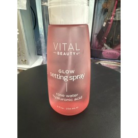 Vital Beauty Glow Setting Spray Rose Water Hyaluronic Acid 8 fl oz New Sealed