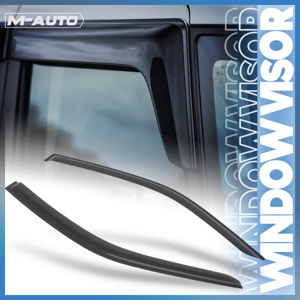 M-AUTO 2pcs Window Visor Shade Vent Sun Rain Wind Deflector