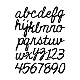 Advantus Idea-Ology Cling Foam Stamps 38/Pkg-Cutout Script Alpha & Numbers .75"-1.25"