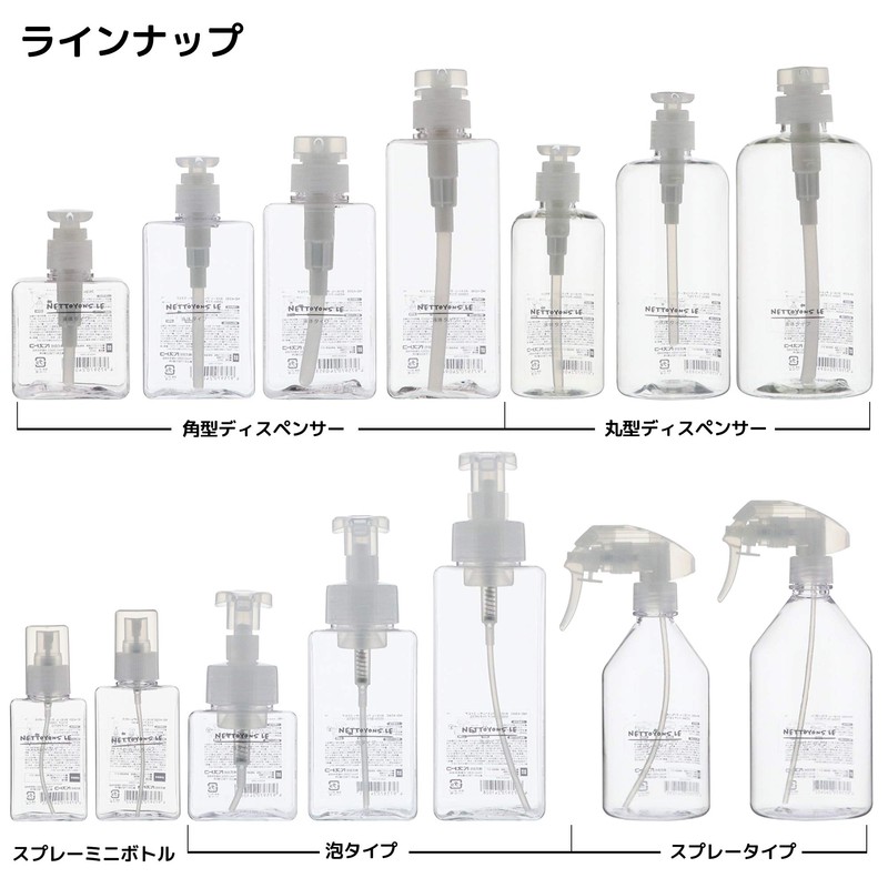 Bestco ND-4337 Shampoo Dispenser, Clear, 9.5 fl oz (280 ml),