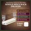 Vertical Spice Narrow Spice Rack -Sliding Spice Jars Organizer -