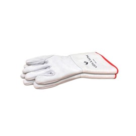 Vollum High-Heat 572° Fahrenheit Suede Oven Gloves, 1 Pair (17 Inch)