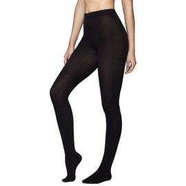Vogue Cotton Eco Cotton Tights Matt for Women, Black (1210 Black)