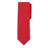 Jacob Alexander Solid Color Men's Regular Tie - Crimson Red
