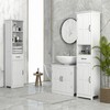kleankin Pedestal Sink Storage Cabinet, Under Sink Cabinet with 2