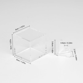 Kcgani Championship Ring Display Case, Clear Tournament Championship Ring Holder Box, Clear Acrylic Display Easel Box and Stand Holderfor Baseball Softball Football Championship Rings Cheer Ring