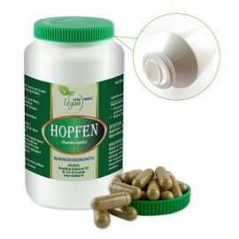 VITA IDEAL Vegan® Hops Blossoms 90 Capsules - Humulus Lupulus - Hop Blossoms Daily Serving 460 mg, Powder Pure Natural without Additives, Original from Vitadeal.