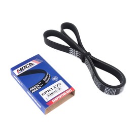 MOCA 6PK1175 EPDM Serpentine Belt fits for Acura 1998-1999 CL 3.0L, 2001-2003 CL 3.2L, 1999-2003 TL 3.2L, for Honda 1998-2002 Accord 3.0L, for Infiniti 2003-2007 FX35 3.5L, 2003-2006 G35, and More