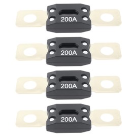 Be In Your Mind 4Pcs Auto MEGA/ANM Sicherungen 200A 32V Hohe Strom Sicherung Bolt-on Sicherungen für Autos LKW Boote