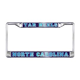 UNC NORTH CAROLINA Tarheels Chrome License Plate Tag Frame