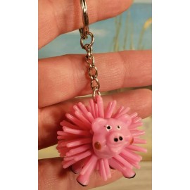 Pig Keychain pink  Squishy NEW collectible figure Toy farm
