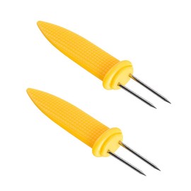 VOANZO 20PCS Corn On The Cob Forks 8.5x1.9cm Sweet Corn Holders Stainless Steel BBQ Fork for BBQ Home Cooking Party Camping