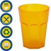 ENGELLAND - 5 x Plastic Cups Drinking Cups Orange Cocktail