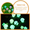 Mini Mushroom Statue Mini Glow in The Dark Mushroom Ornaments