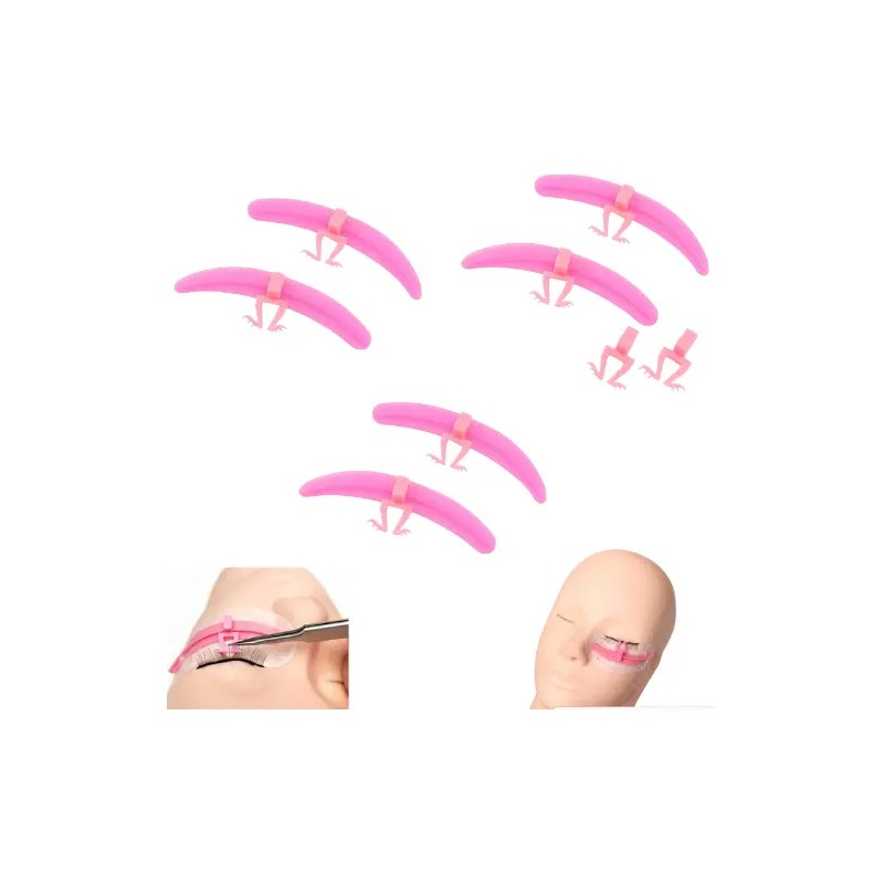 3 Pares Separadores De Extensiones De Pestañas Con Aislador
