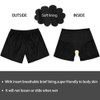 Firpearl - Pantalones cortos de baño deportivos para mujer, Negro