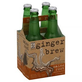 Maine Root Soda 4pk Ginger Brew Sweetened 48oz Pack of 6