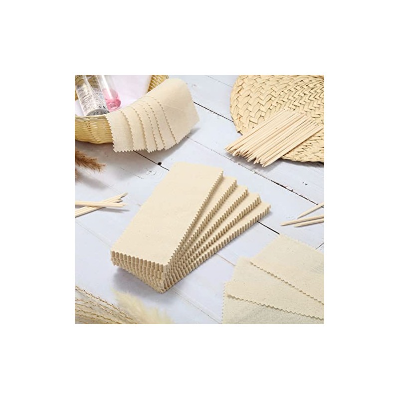 Loopeer 300 Pcs Muslin Wax Strips Hair Removal Cotton Cloth,4