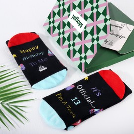 Moyel 13th Birthday Gifts for Boys Funny Socks 6-9 13 Year Old Gifts for Boys Birthday Teenage Boy Gifts 13 Birthday Gifts for Teenage Boys Cool Presents for 13 Year Olds Boy