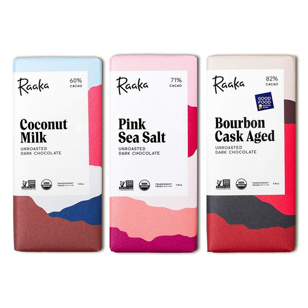 Raaka Raaka Chocolate Best Sellers Trio | Gourmet Dark Chocolate