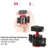 Tripod Ball Heads Metal 360 Degree Rotating with Cold Shoe