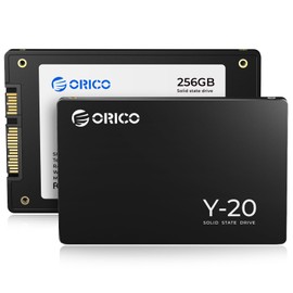 ORICO Y20 Unidad de estado sólido interna de 256 GB SATA SSD de 2.5 pulgadas, hasta 500 MB/s de velocidad de lectura, SATA III de 6 Gbps para computadora portátil de computadora NAS DIY unidad externa