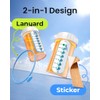 Odaro Reusable Pill Tracker - Lanyard or Sticker Medication Reminder