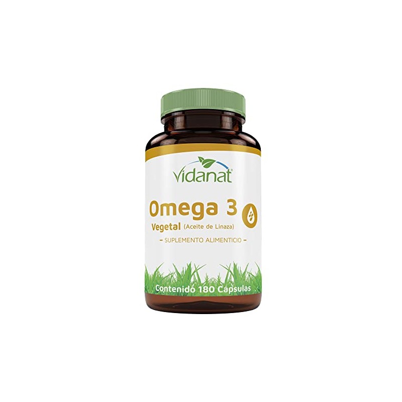 Vidanat Aceite de Linaza 180 Cápsulas – Omega 3 Vegetal