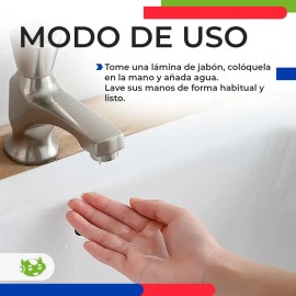 10 Piezas De Jabón En Láminas Tipo Papel Con Estuche Portátil Para Lavado De Manos En Viajes, Oficina O Emergencias Slim Company