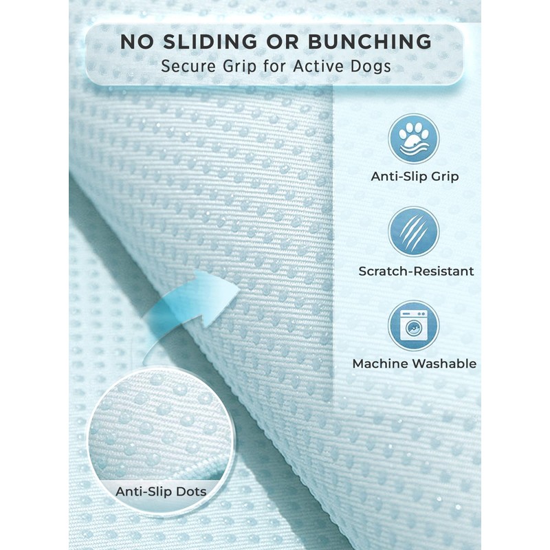 furrybaby Dog Cooling Mat, Washable Thick Mat for Dogs Cats,