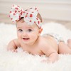 QFV Infant bows Baby girls Bows Red& Pink Heart Headband,