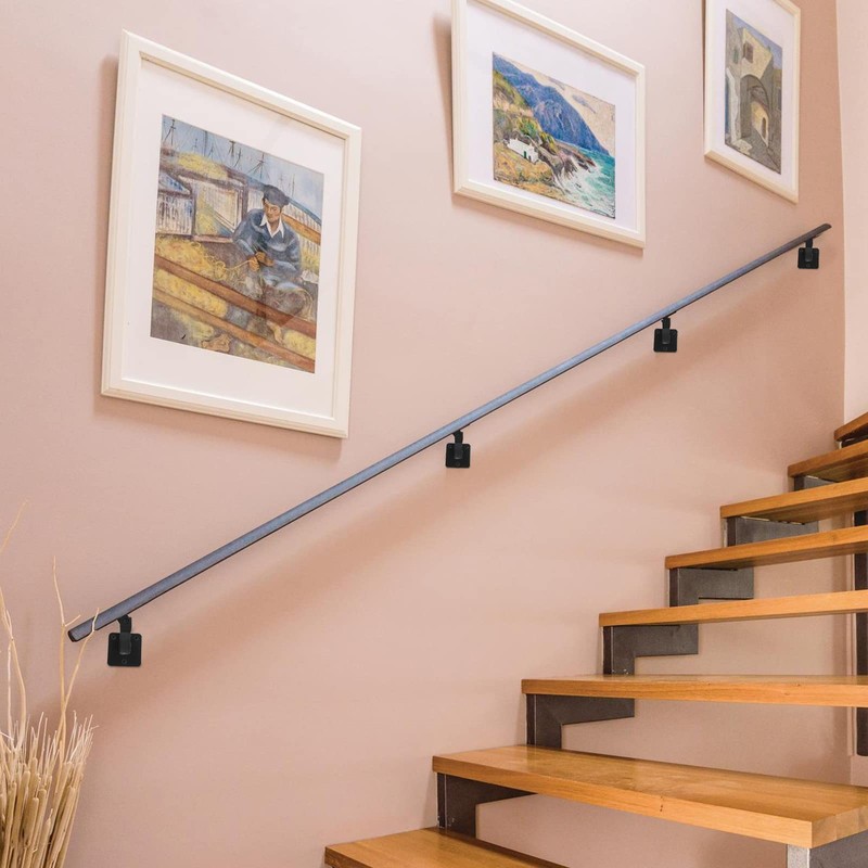 RealPlus 6pcs Swivel Handrail Brackets Heavy Duty Steel Hand Rail