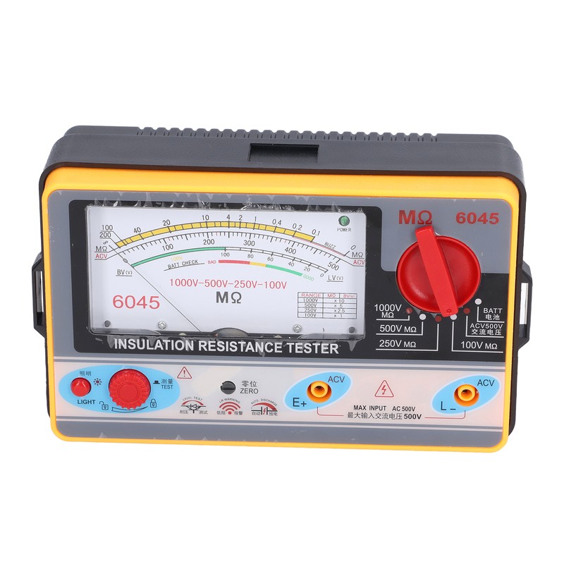 TY6045 Insulation Resistance Tester Portable High Accuracy Megohmmeter 1000V 5MΩ2000MΩ