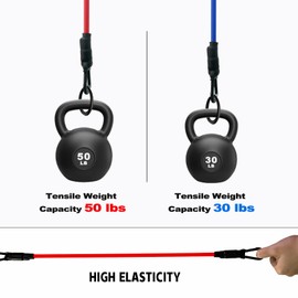 4 Pcs Punching Bag Elastic Cords, Boxing Bag Accessories for Strengthen The Rebound of The Punching Bag, Red, 12.6 inches, 50 Lbs