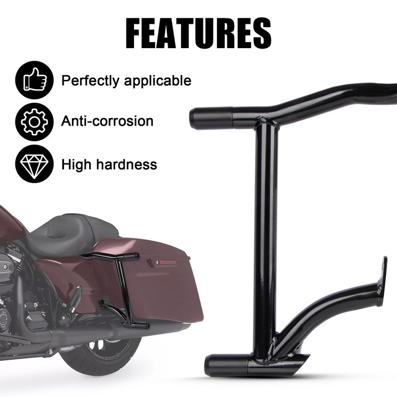 PSLER Saddle Bag Guards Crash Bars for Touring 2009-2025 Street