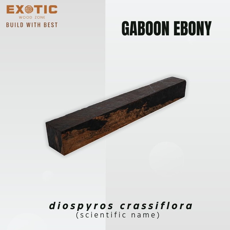 Gaboon Ebony Turning Blanks 1 x 1 x 18"