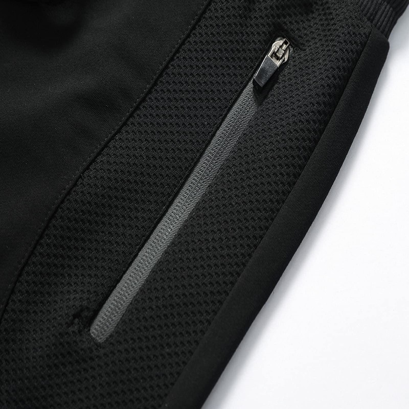 JustSun Pantalones cortos para hombre con cintura elástica y bolsillos
