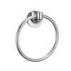 Sabichi Milano Towel Ring, Glass, Silver