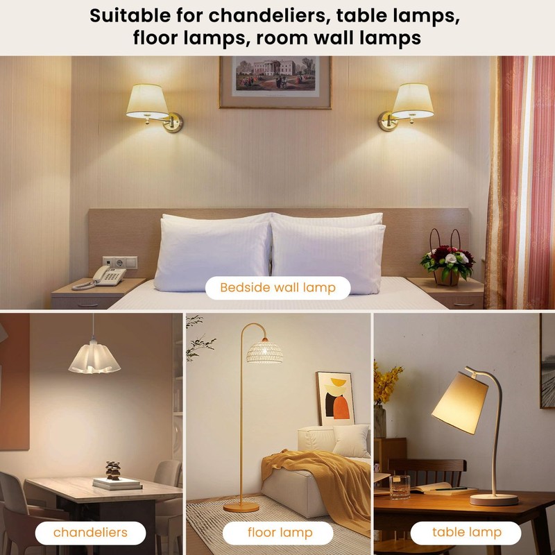 SCOPOW 1PC Rechargeable Light Bulbs with Remote Control Timer and