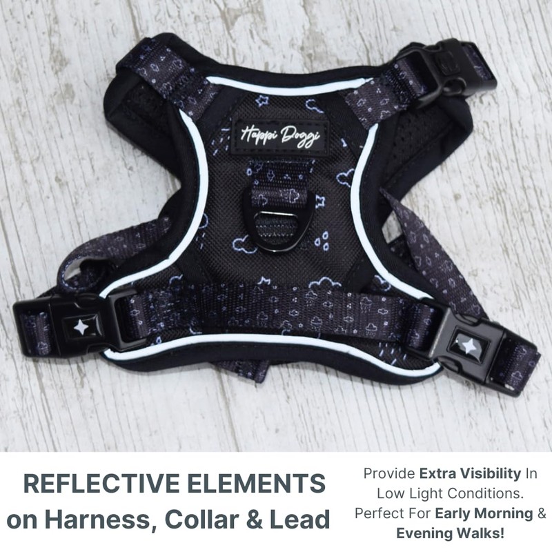 Happi Doggi® The Ultimate Everyday Dog Harness, No-Pull, Adjustable, Reflective,