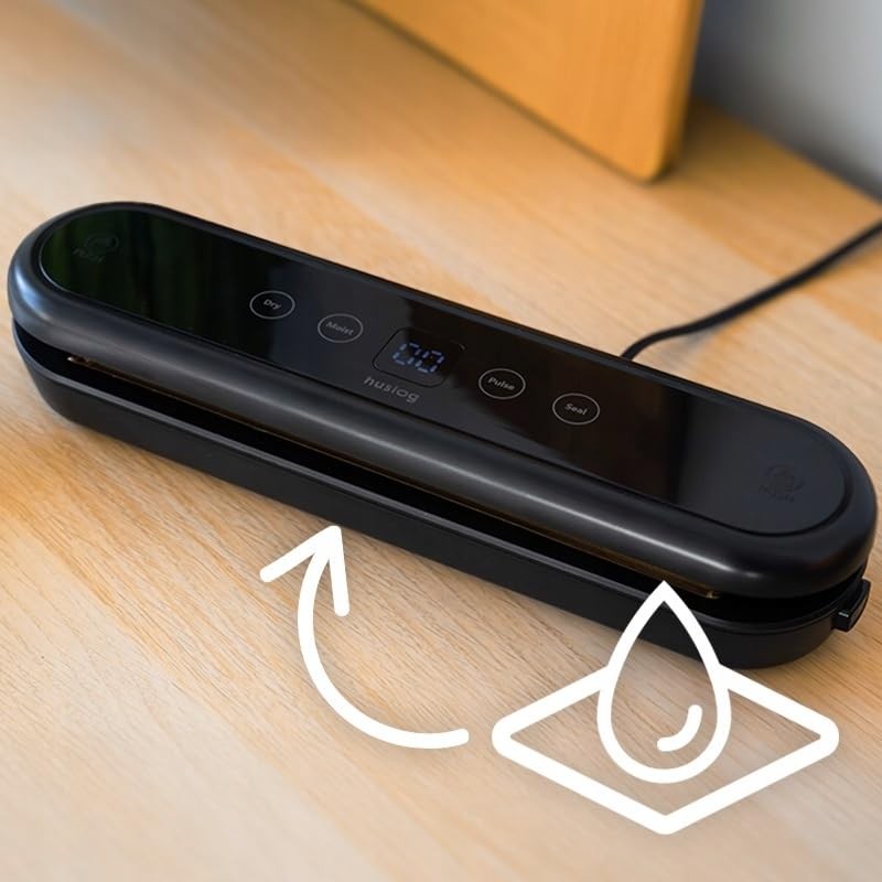 Huslog Vacuum Food Packaging Machine Portable 80W + 5 Bags