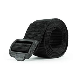 RYNO GEAR 1.75" Wide Nylon BDU Tactical Belt (Black, Large)