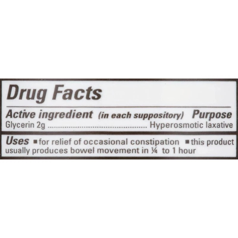 Fleet Laxative Glycerin Suppositories Adult Suppositories, 100 Count ( 1