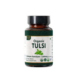 ORGANIC SPREE TULSI 120 Tablets | Holy Basil (Tulsi) | USDA Organic Certified | Organic and Natural 120tab (1)