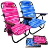 EasyGo Product Backpack Beach Chair 5 Reclining Positions Cup Holder