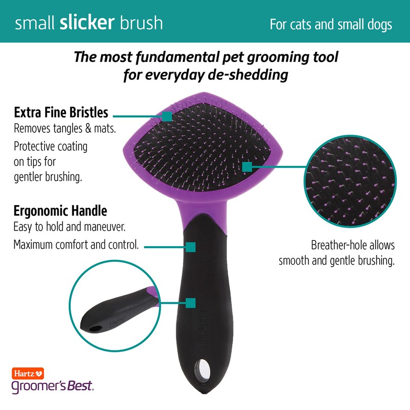 Hartz Groomer's Best Small Slicker Brush for Cats and Small