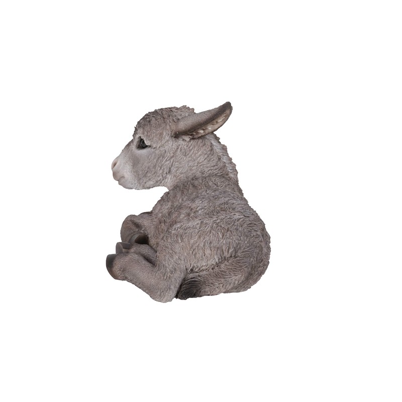 Hi-Line Gift Medium Donkey FOAL Lying Down, Brown